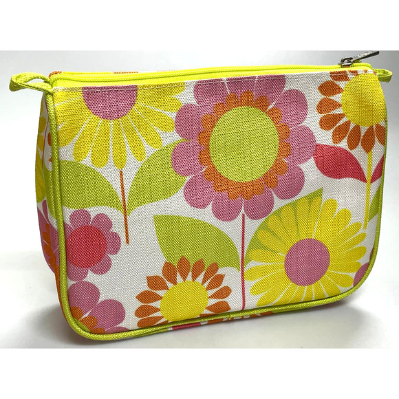 Brand New Clinique Floral Makeup Bag / Makeup Pouch / Cosmetic Bag - Picture 1 of 8